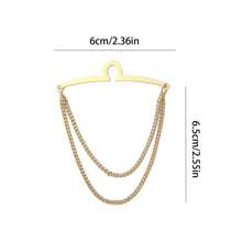1pc/2pcs-1set Men's Tie Accessories Tie Chain Metal Chain U Chain Formal Shirt Chain Tie Matching Accessories - Multicolor - View 7