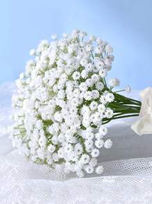 18 cái/gói bó hoa ren nữ hoàng Anne nhân tạo có thân, hoa giả Real Touch dùng cho gia đình, văn phòng, trang trí, vườn ngoài trời, đám cưới, quà tặng sinh nhật & tiệc tùng, ngày lễ tình nhân, quà tặng - trắng - Xem 7