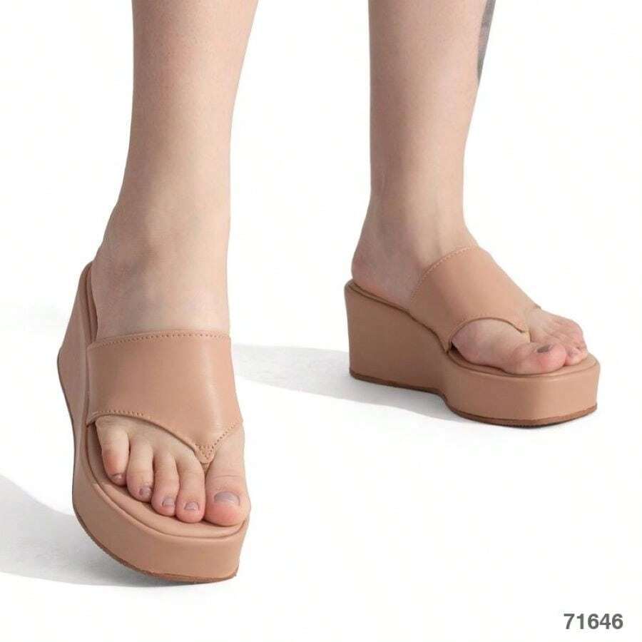 Women Platforms & Wedge Sandals - Beige - View 1