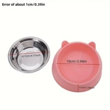 1 chiếc bát đựng thức ăn cho thú cưng nghiêng 15° bằng thép không gỉ dành cho người yêu mèo/chó và chó/mèo mẹ yêu thích với thiết kế chống trượt và chống tràn, chân đế nâng cao và có thể tháo rời để dễ dàng lấy thức ăn, dành cho người yêu mèo và người yêu mèo và người yêu chó và người yêu chó mẹ yêu thích - Nhiều màu - Xem 2