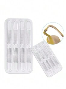 Set de 4 tiras de silicona transparente antideslizante para talón e plantilla, evita el rozamiento de los pies, universal para todo tipo de sandalias y tacones altos, para sandalias y tacones de mujer