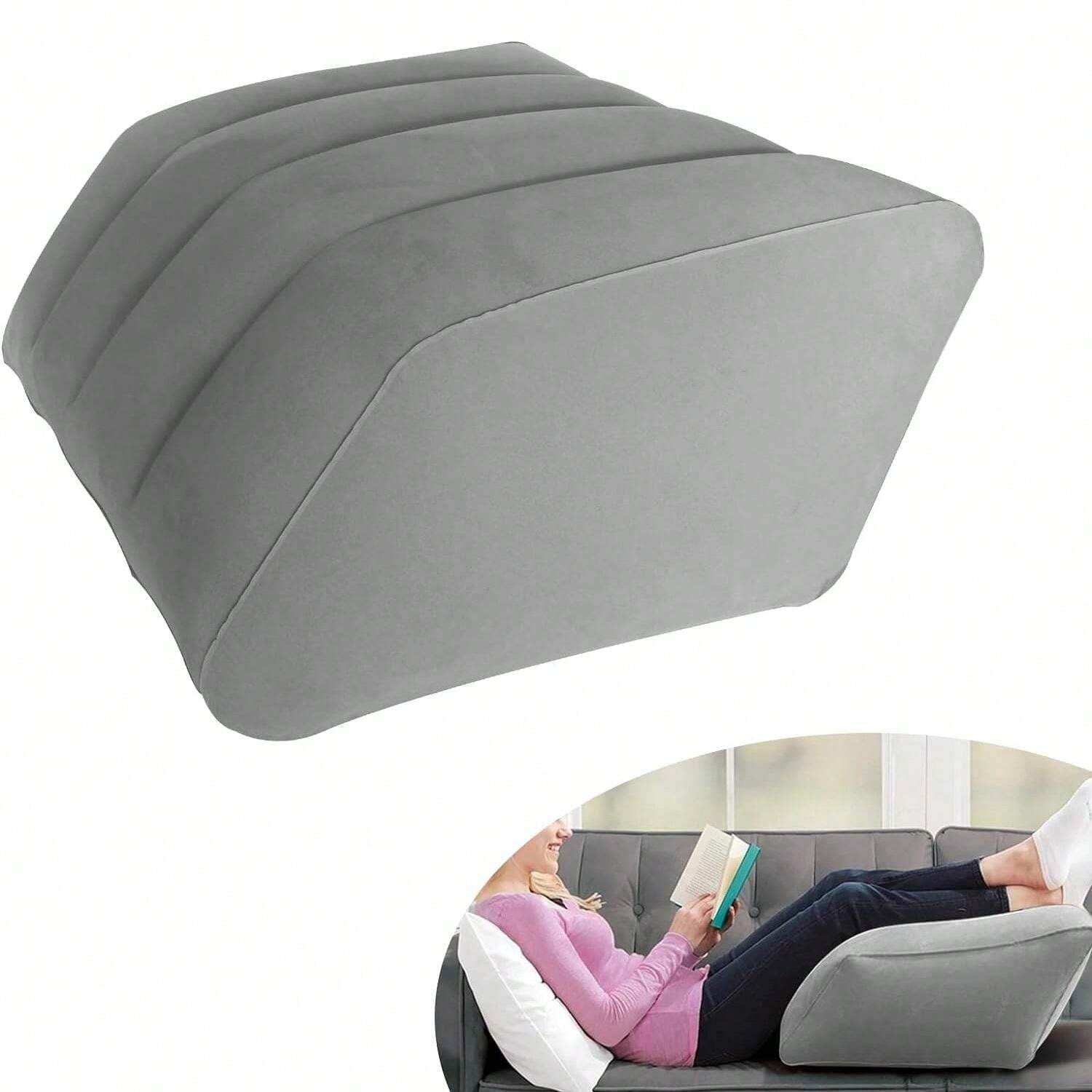 Cuscino per l'elevazione delle gambe, cuscino a cuneo gonfiabile