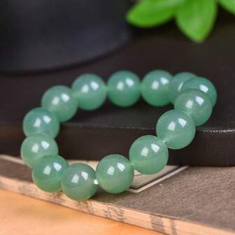 Pulsera de piedras preciosas naturales de ágata curativas, Pulsera con cuentas de jade para mujeres y hombres, Pulsera sencilla, Joyería de piedras preciosas, Joyería elegante de damas, regalos de vacaciones, regalos de verano para ella.