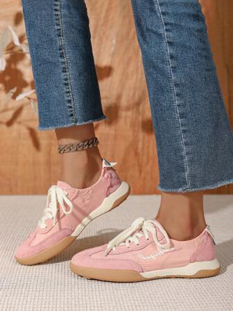 Women's Leather Ballet Dance Shoes, Lightweight Breathable Running Shoes With Comfortable And Versatile Design