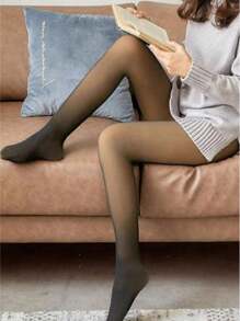 Women Fishnet Tights - 黑色 - 查看 2