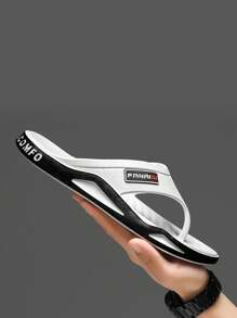 Women's Thick-Soled Beach Slippers, Outdoor Stylish Non-Slip Sandals For Summer, Soft And Comfortable Walking Feeling For Streetwear