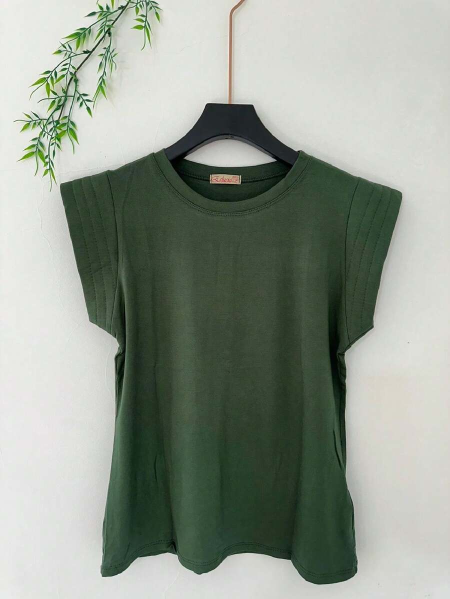 Women Tops - 軍綠色 - 查看 1