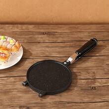 1入組，華夫餅製作器，鋁質不沾壓盤，可拆卸並用作平底鍋，蛋捲烘焙工具，鳳凰蛋卷製鍋盤 - 黑色 - 查看 7