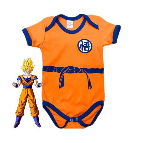 Body Bebê Temático Mesversario GOKU Dragon Ball
