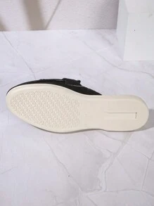 Women's Large Size Loafers, Soft Bottom Flat Casual Slip-On Shoes, Comfortable Shoes, Versatile - Black - View 7