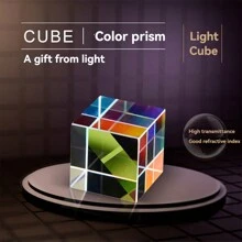 1pc Creative Sun Catcher Prism Cube Combination Color Prism Photography Prop Holiday Gift Universe Magic Cube Prism