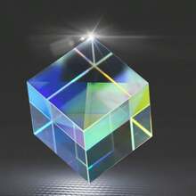 1pc Creative Sun Catcher Prism Cube Combination Color Prism Photography Prop Holiday Gift Universe Magic Cube Prism