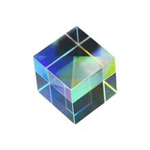 1pc Creative Sun Catcher Prism Cube Combination Color Prism Photography Prop Holiday Gift Universe Magic Cube Prism