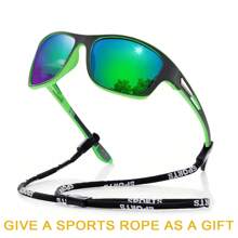 新款时尚运动眼镜，适合骑行、徒步、沙滩等户外活动，男士时尚眼镜，沙滩配饰，打造街头风造型，搭配毛衣、夹克、卫衣、连帽衫、皮裤和工装裤，是夏季海滩度假、户外活动和旅行的理想之选。