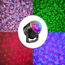 1 Máy Chiếu Sóng Nước Gợn Sóng Điều Khiển Từ Xa Với Chân Đế Tripod, Đèn Sân Khấu Xoay Gợn Sóng, Thay Đổi Màu Sắc, Lý Tưởng Cho Bữa Tiệc Tại Nhà Và Lễ Hội - Nhiều màu - Xem 9