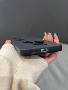 1入TPU霧面黑花及鬱金香印花眼型手機殼，適配蘋果/三星/小米/紅米/Oppo/INFINIX手機 - 彩色 - 查看 5