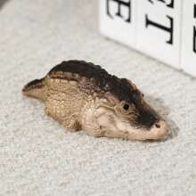 1 pieza Mini Ornamento de Cocodrilo Mascota, Decoración Personalizada Genial, Accesorios Hechos a Mano para Juego de Té de Ceremonia de Té, Mesa de Té, para Decoración del Hogar, Mejor Regalo de Cumpleaños y Graduación