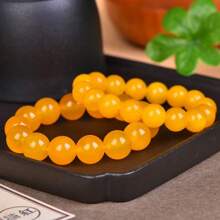 Natural Healing Gemstone Agate Bracelet, Jade Bead Bracelet Beaded, Ladies Men, Simple Bracelet, Gemstone Jewelry, Elegant Ladies Jewelry, Holiday Gifts, Summer Gifts For Her. - I 10mm - View 3