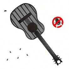 1 pieza Matamoscas eléctrico de mango largo - Mata insectos manual sin batería, adecuado para el control de plagas en el hogar y el dormitorio, repelente de mosquitos - A - Ver 4