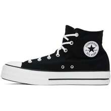 Converse Black Chuck Taylor All Star Platform Sneakers - Default - View 4