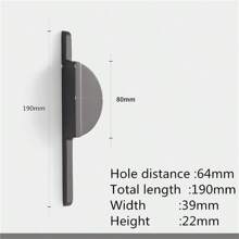 新款金色半圓形家具櫥櫃手柄，鋅合金櫥柜手柄對立的家具門把手，櫥櫃裝飾五金配件 - 彩色 - 查看 10
