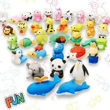 30 pièces Ensemble d'Gommes Animaux Mignons Style Aléatoire - Gommes en Forme d'Animaux Miniatures, Gommes Décoratives de Bureau Collectionnable, Accessoires de Papeterie Style Animal de Compagnie Parfumés, Décoration de Bureau, Papeterie Créative, Remplisseurs de Boîte-Cadeau et de Prix, Fournitures de Rentrée Scolaire, Utilisation au Bureau et à la Maison