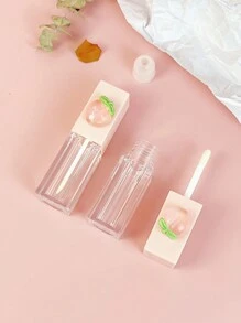 1 Cái Mùa Hè Màu Hồng Đáng Yêu Trái Cây Đào Vuông Trong Suốt Tinh Dầu Môi Bao Bì Chai Son Môi Tự Chế Ống Thích Hợp Cho Du Lịch Di Động 5Ml - Nhiều màu - Xem 7