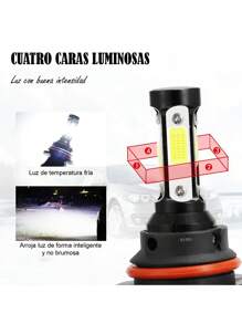 Led Bombillas Para Faros  9007 Delanteros Diseño   Impermeable Para Automóviles Luz - Negro - Ver 3