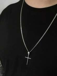 Men Pendant Necklaces - Bạc - Xem 4