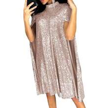 vestido suelto de lentejuelas - Rosa - Ver 3