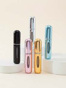 5 piezas Atomizadores de perfume, botellas de spray vacías y recargables para fragancias, estuche de bomba de perfume, tamaño portátil para viajes - Multicolor - Ver 9