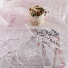 2 tấm rèm ren màu hồng với họa tiết hoa HYDRANGEA, lắp đặt túi thanh, lọc ánh sáng, chảy nước, không cần ủi, có thể giặt bằng máy, thích hợp trang trí phòng khách, phòng làm việc, phòng ăn, nhà bếp hoặc tủ quần áo. - Hồng - Xem 4