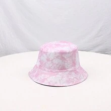 戶外圓綠帽子迷彩帽子，雙面染色漸變大沿桶帽，韓版時尚盆帽所有戶外太陽帽防曬帽 - 多色 - 查看 4