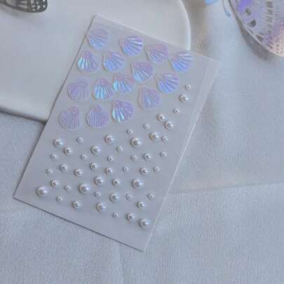 1入立體身體閃亮寶石貼紙婚禮派對新娘伴娘髮飾音樂節DIY眼臉寶石貼紙，適用於舞蹈演出、聚會和舞台角色扮演公主妝容及暫時性紋身