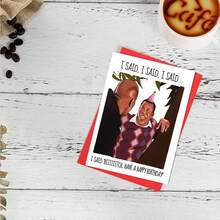 Thiệp sinh nhật vui nhộn "I Said Biiiiiiiiitch", Thẻ Meme sinh nhật, Quà tặng Meme vui nhộn, Ý tưởng thiệp sinh nhật bạn trai, - Giấy kraft - Xem 5