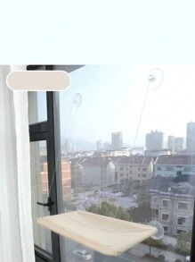 1 szt. Hamak dla kota z przyssawką okno opalanie wiszące łóżko balkon legowisko dla kota na lato (odpowiednie dla zwierząt o wadze do 20 kg) - Wielokolorowe - Zobacz 9