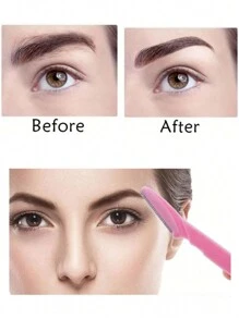 20 dao cạo lông mày bằng thép không gỉ màu đen, dụng cụ tẩy lông chuyên nghiệp phù hợp cho người mới bắt đầu, có nắp bảo vệ, thiết yếu để tẩy lông mặt, tỉa râu và lông mày, 7 dao cạo bằng thép không gỉ, phù hợp cho nam và nữ, tỉa lông mày chính xác, dao cạo tẩy tế bào chết cho mặt dành cho nữ, dao cạo mặt dành cho cả nam và nữ, máy cạo râu, dụng cụ tẩy lông ria mép nhỏ trên mặt, dễ dàng loại bỏ lông tơ mịn trên môi, cằm, mặt và cổ - Hồng - Xem 4