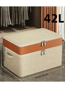 1 件大容量拉链衣服毯子收纳盒，单层或双层带盖，防水防潮，适用于搬家、旅行和家居装饰装饰节日装饰房间装饰家居装饰卧室装饰卧室、收纳盒、收纳盒、家居收纳、女士白色 T 恤、女士黑色裤子、女士冬装、连衣裙、女士冬装、优雅女装、女士白衬衫、长袖、女士白色连体裤、女士春季连衣裙、女士春季服装、春季、春装、极简主义、夏季上衣 - A - 查看 11