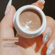 防水遮瑕膏，適用於所有膚色，可遮蓋雀斑，痘印，黑眼圈等問題。長時間持久的粉底霜，不易晕染。 - 彩色 - 查看 12