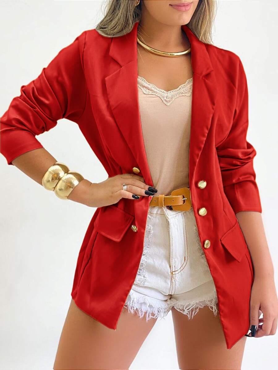 Women Blazers - Rojo - Ver 1