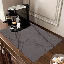 1個石頭碗水槽架，吸水、耐熱的珪藻土水槽托盤，適用於碗、瓶、杯和寵物碗 - 彩色 - 查看 7