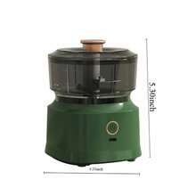 Mini máquina de cocina casera, molinillo de carne, mini prensador eléctrico de ajo, rebanador y picadora de alimentos de cocina para verduras - Verde - Ver 2
