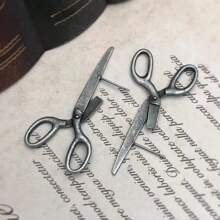 1 Paire De Boucles D'oreilles À La Mode En Forme De Ciseaux Vintage Pour Femmes, Cadeau Unique, Créatif Et Personnalisé Pour Les Festivals