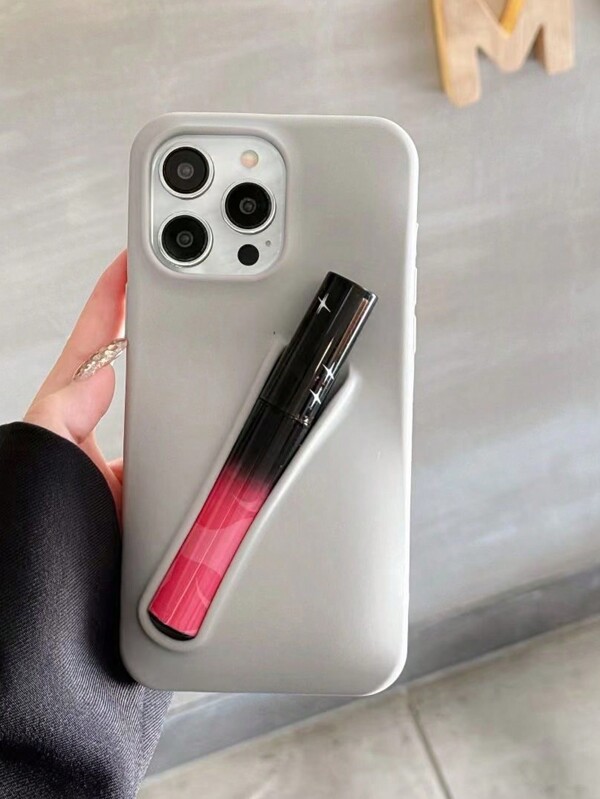 1PC Lipstick/Lip Gloss Silicone Anti-Fall Phone Case