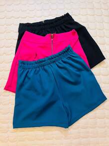 Women Shorts - 藍色 - 查看 3