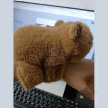 1pc Capybara Clap Circle Plush Toy Bracelet For Kids, Color Based On Actual Product,Capybara,Kids Toys,Toys,Capybara Christmas,Baby Soft Toys,Toy Animals