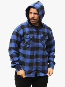 Men Coats - Royal Blue - View 2