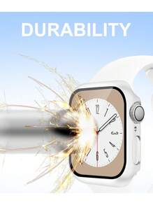 1PC Hard PC Case With Tempered Glass Screen Protector Compatible With Apple Watch Case 40mm41mm42mm44mm45mm46mm49mm,Drop-Proof, Scratch-Resistant, Stylish, Casual, And Sporty Watch Case. Compatible With Apple Watch Ultra/11/10/9/8/7/6/5/4/3/SE. Unisex Watch Case.