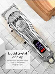 D4 Hair Clippers For Men Professional - Cordless&Corded Barber Clippers For Hair Cutting & Grooming, Rechargeable Beard Trimmer Hair Clippers Professional Cordless For Men, Barber Clippers For Hair Cutting Kit, Wireless LCD Display Hair Trimmers Set