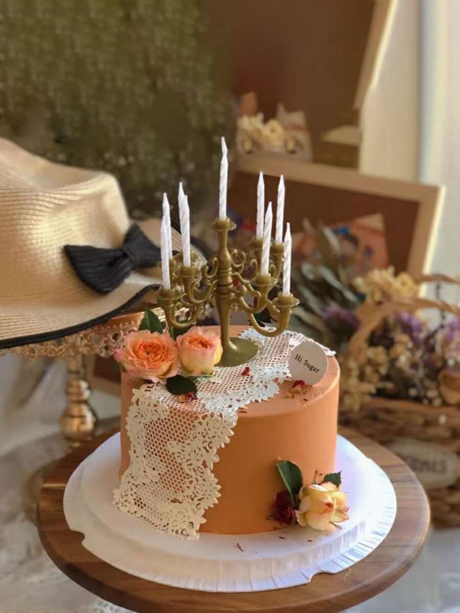 1 pieza Molde de silicona para encaje comestible para tortas con patrón de borde, adecuado para actividades y fiestas de decoración de pasteles, molde para fondant y pasta de goma - Multicolor - Ver 1